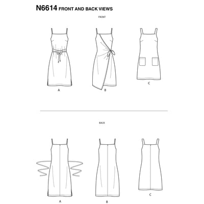 6614 New Look Sewing Pattern N6614 Misses' Dresses