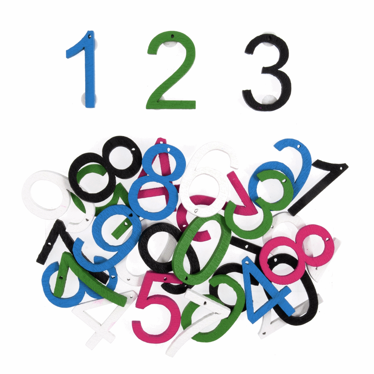 Numbers - Craft Embellishments (30 pieces)