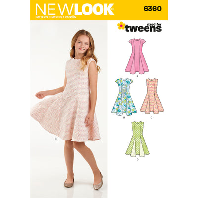 6360 Girls' Sized for Tweens Dress