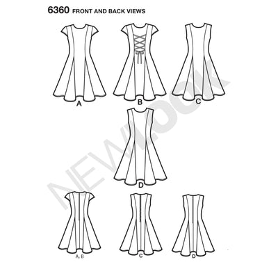 6360 Girls' Sized for Tweens Dress