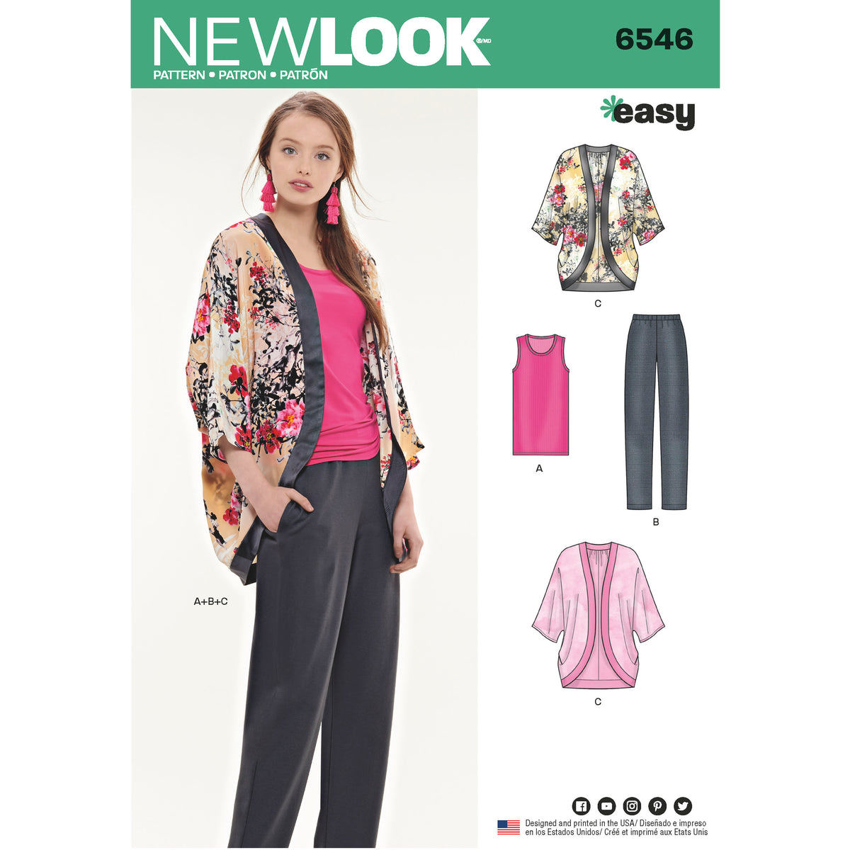 6546 New Look Pattern 6546 Misses' Seperates