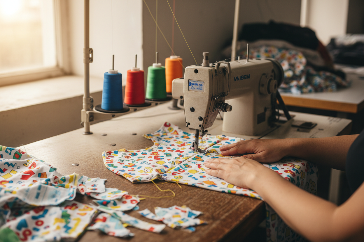 The Best Polycotton for Children's Clothing: A UK Maker's Guide
