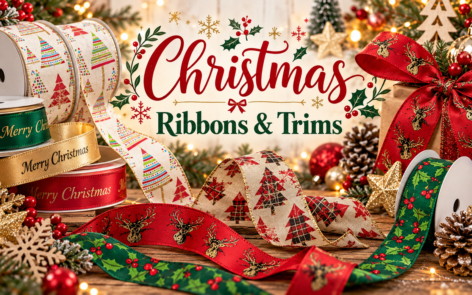 Christmas Ribbons & Trims