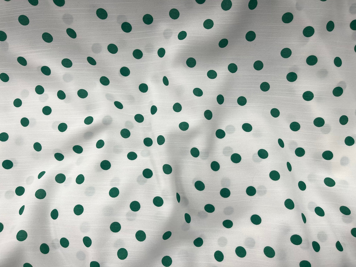 10mm Polka Dots - Printed Crepe Fabric