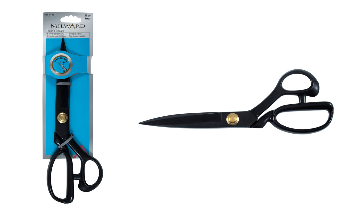 Scissors: Tailor's Shears With Plastic Handle - 26cm