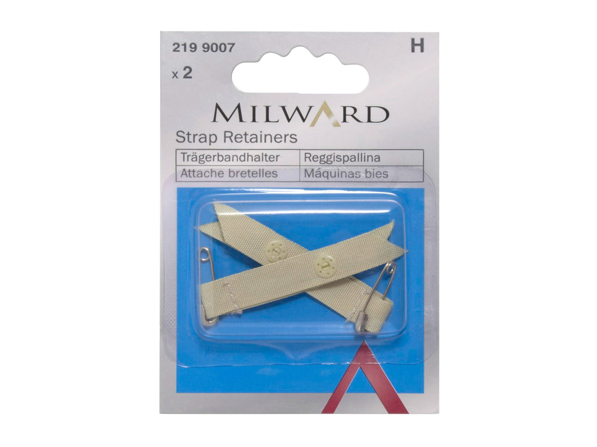 Bra Strap Retainers with Safety Pin: Nude: 2 Pieces
