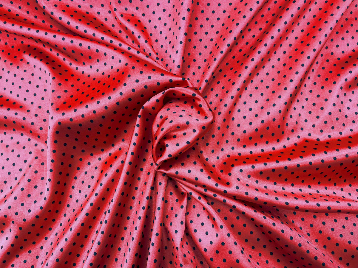 3mm Polka Dot Satin Fabric