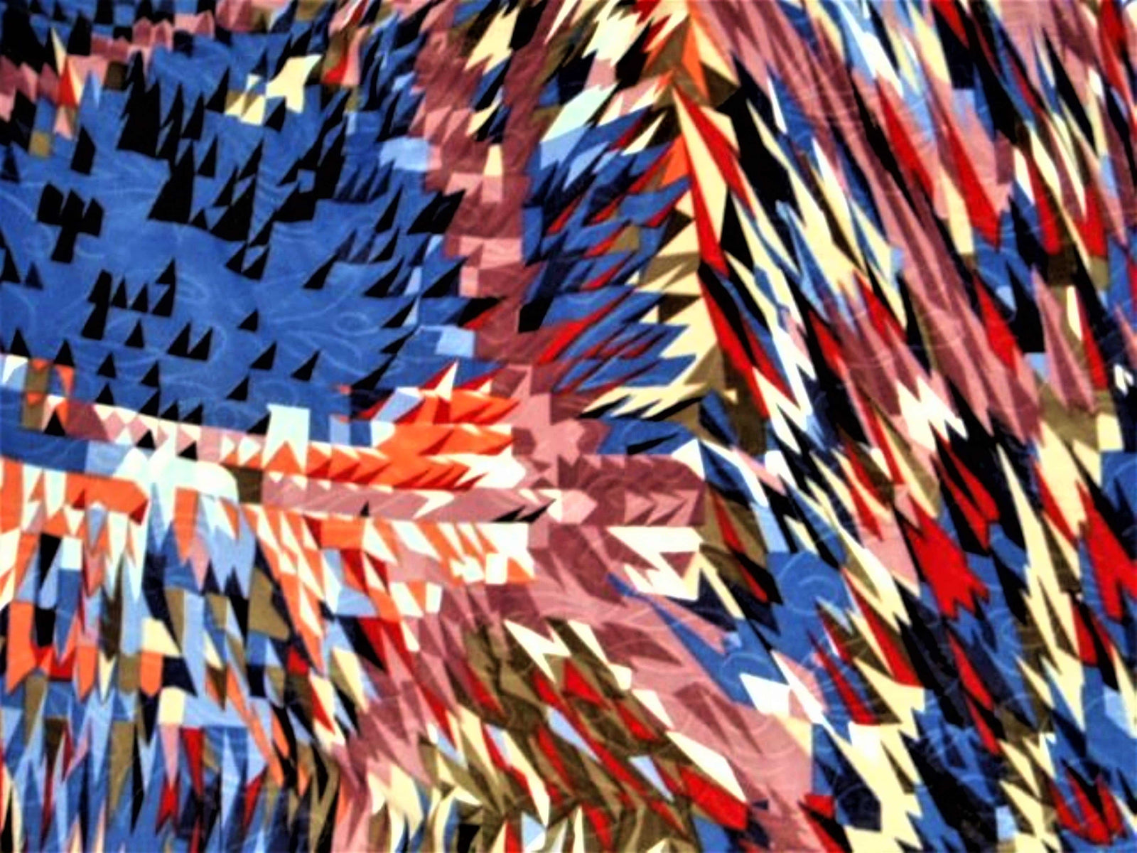 Abstract Print - 4 Way Spandex - Cheap Fabrics