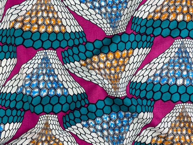 African Cotton Print - African Honeycomb - Cheap Fabrics