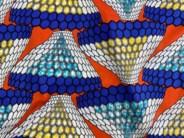 African Cotton Print - African Honeycomb