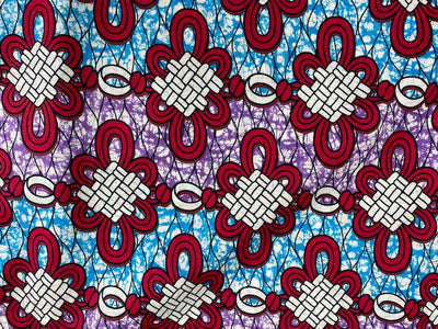African Cotton Print - Knotty Clover