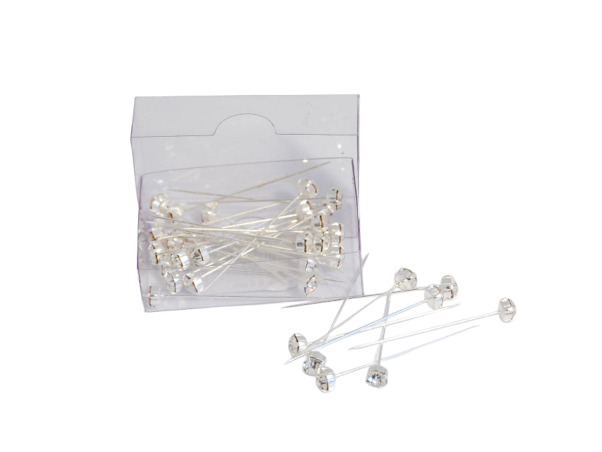 Silver Corsage Pins - Box of 36 - Cheap Fabrics