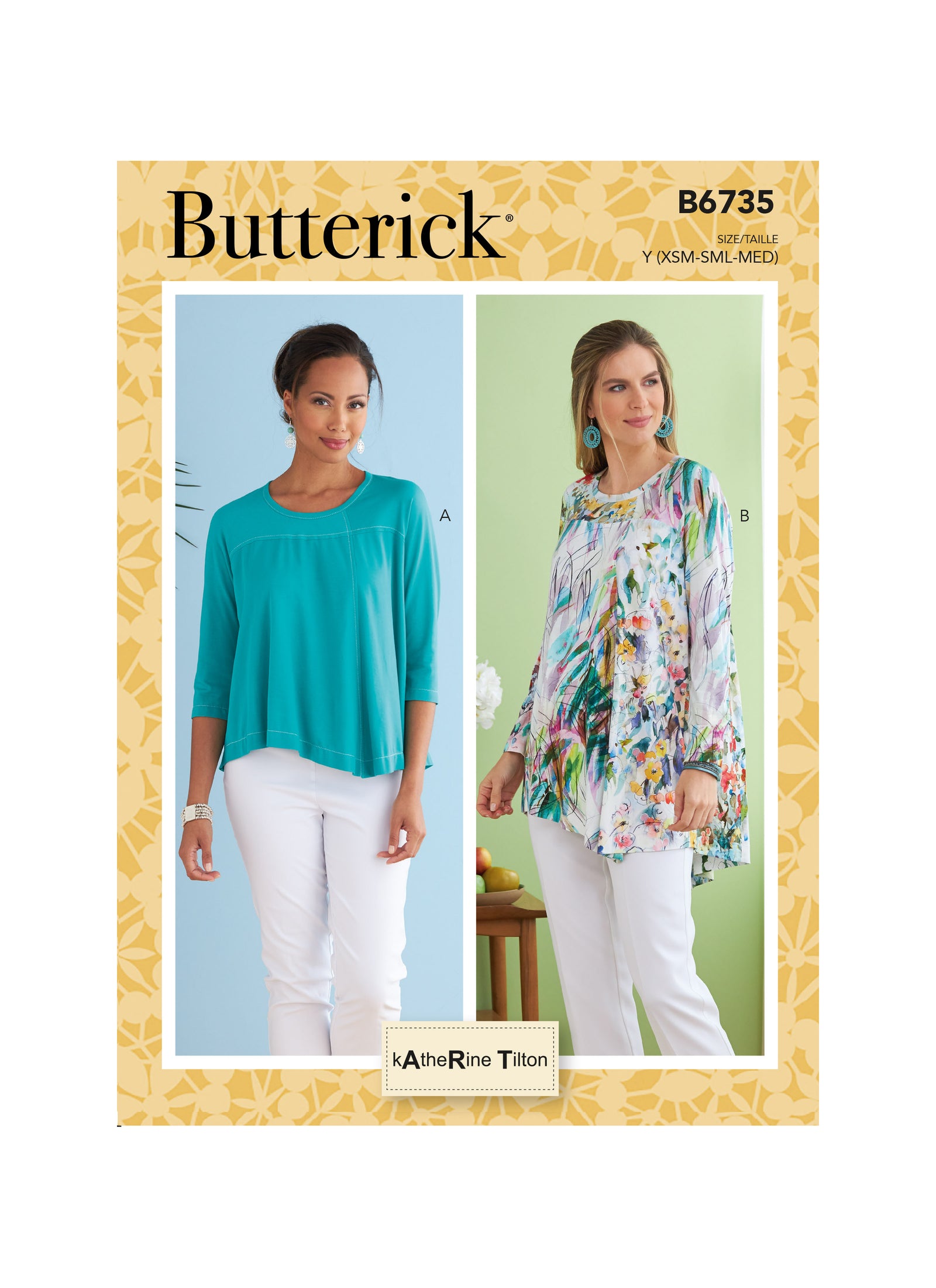 B6735 Butterick Sewing Pattern Misses' Top - Cheap Fabrics