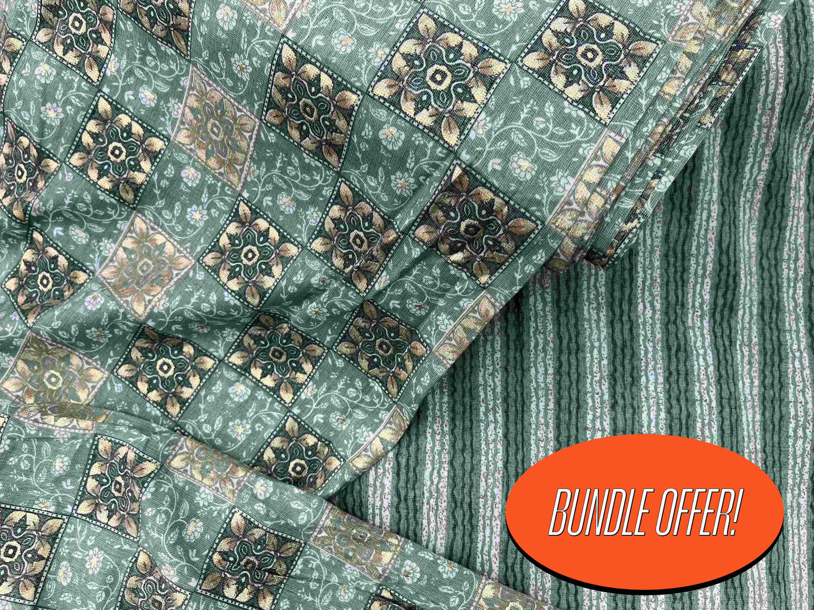 Green Coordinate Bundle - Cheap Fabrics