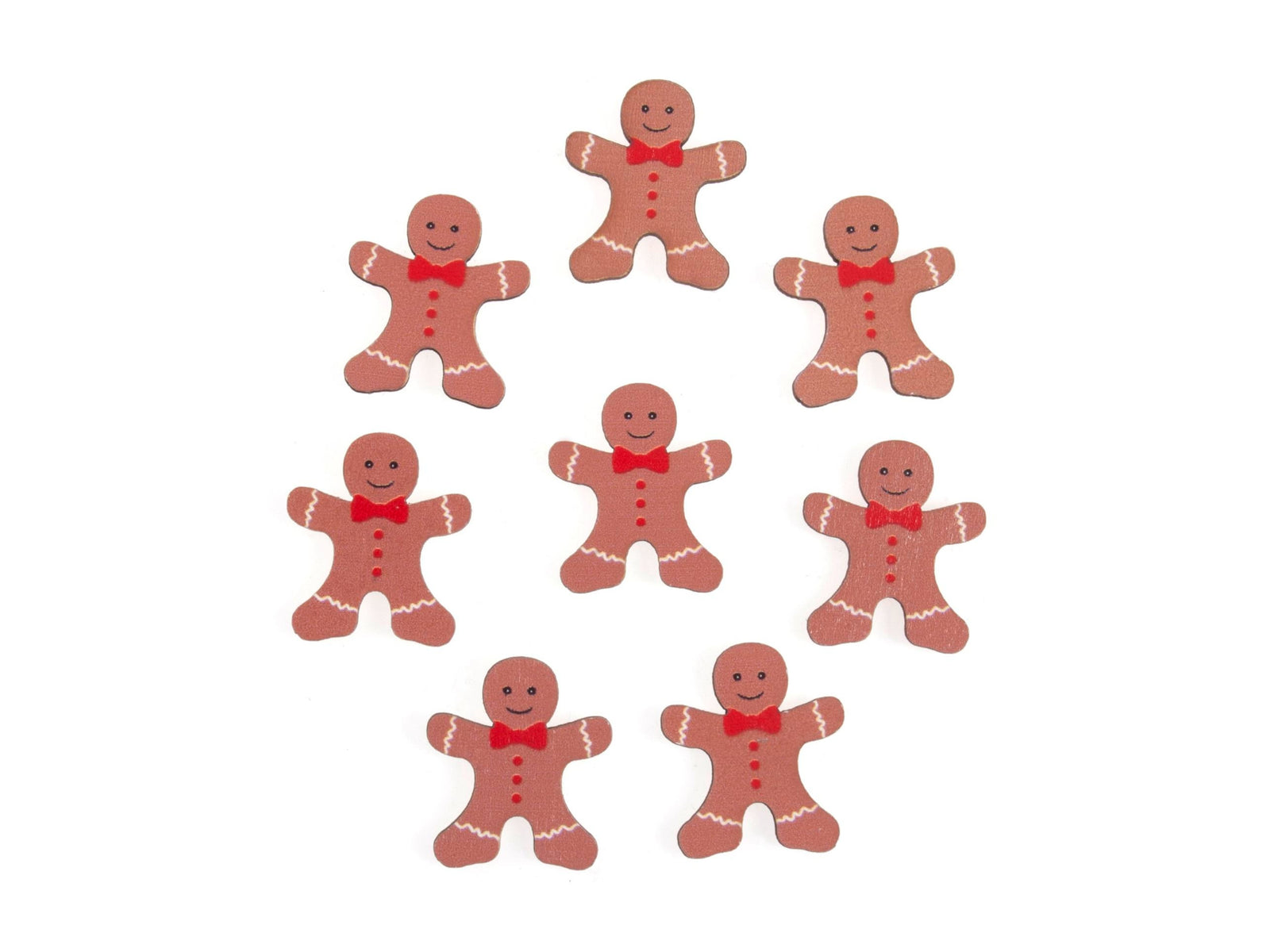 Christmas Craft Embellishments - Stick On Motifs GINGERBREAD MAN - Cheap Fabrics