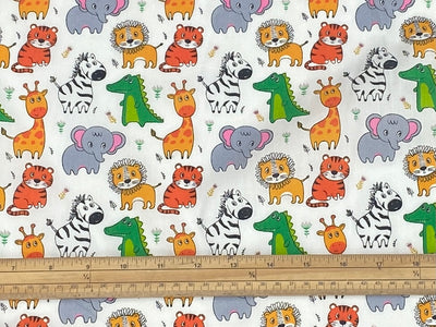 Children's Jungle Safari - Poly/Cotton Print