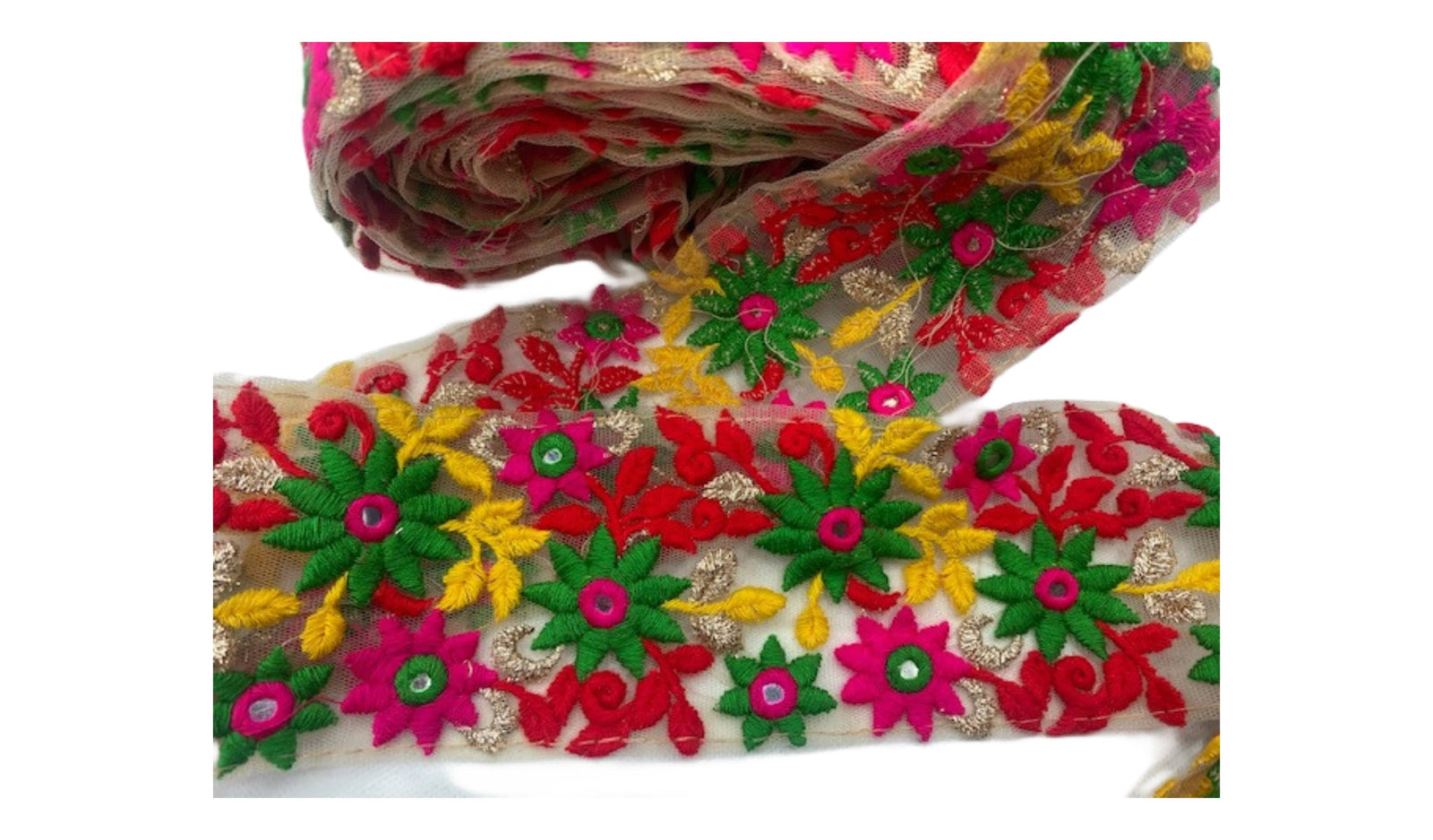 Flower Power Vibrant Exclusive Wide Trim - Cheap Fabrics