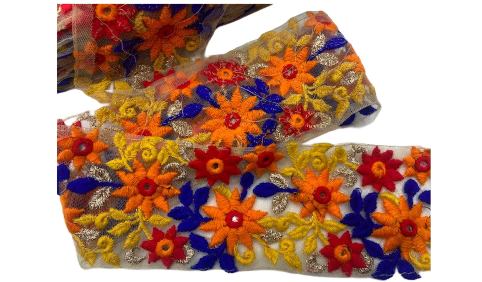 Flower Power Vibrant Exclusive Wide Trim - Cheap Fabrics