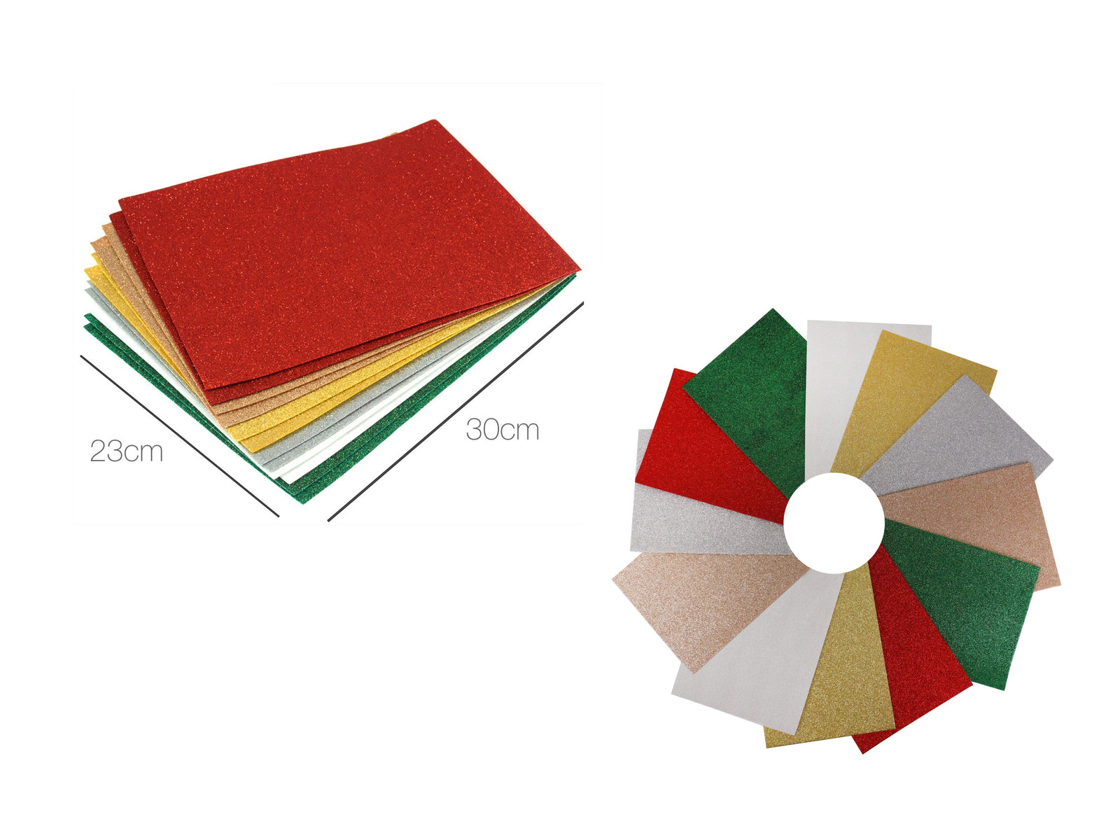 Arts & Craft Glitter Felt - Bundle 2 - Cheap Fabrics