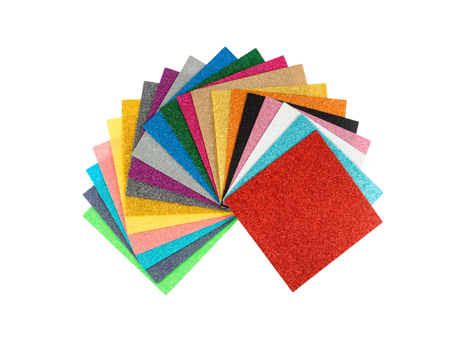 Arts & Craft Glitter Felt - Square Bundle - Cheap Fabrics
