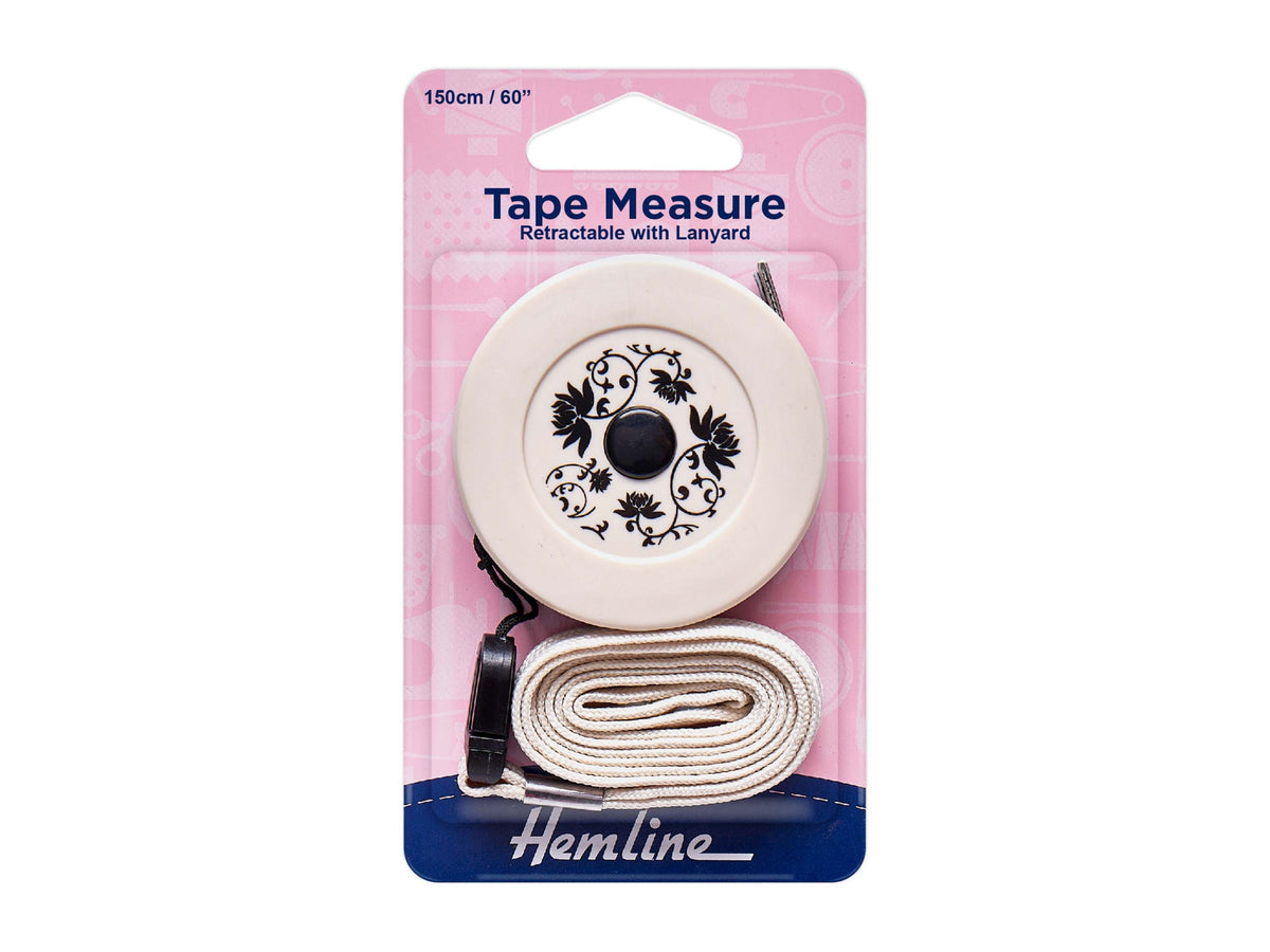 Retractable Tape Measure with Lanyard: 150cm