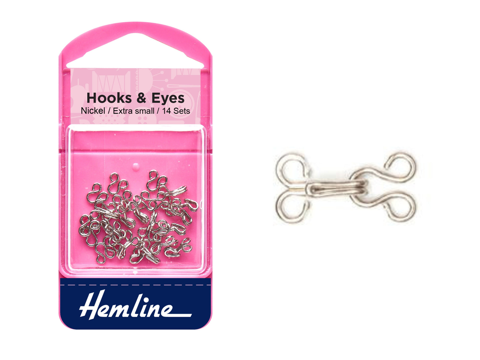 Hooks & Eyes - Nickel - Cheap Fabrics