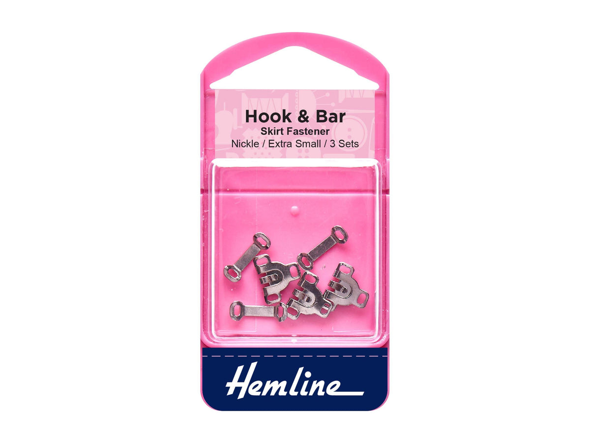 Hook and Bar - Skirt Fastener: EXTRA SMALL (3 Sets)