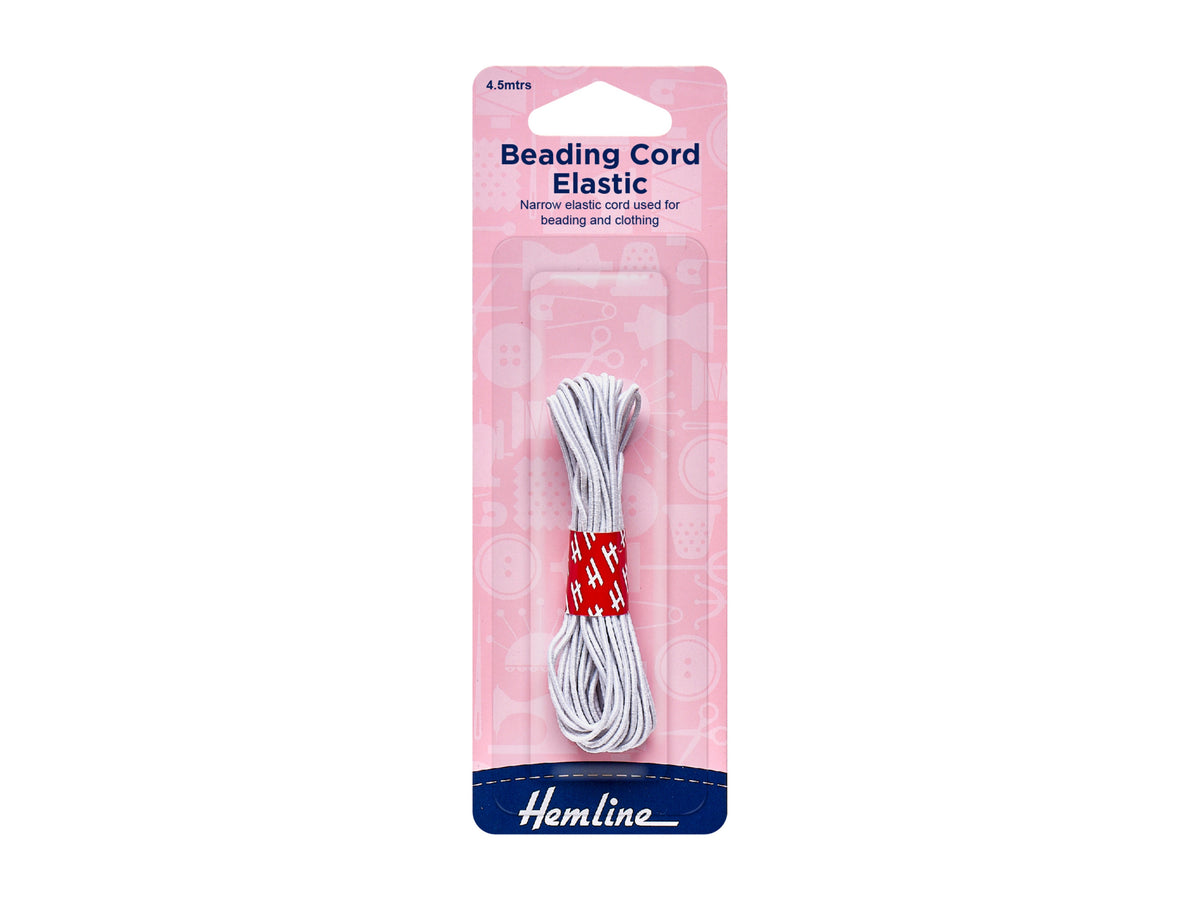 Beading Cord Elastic: 4.5m x 1.3mm - Cheap Fabrics