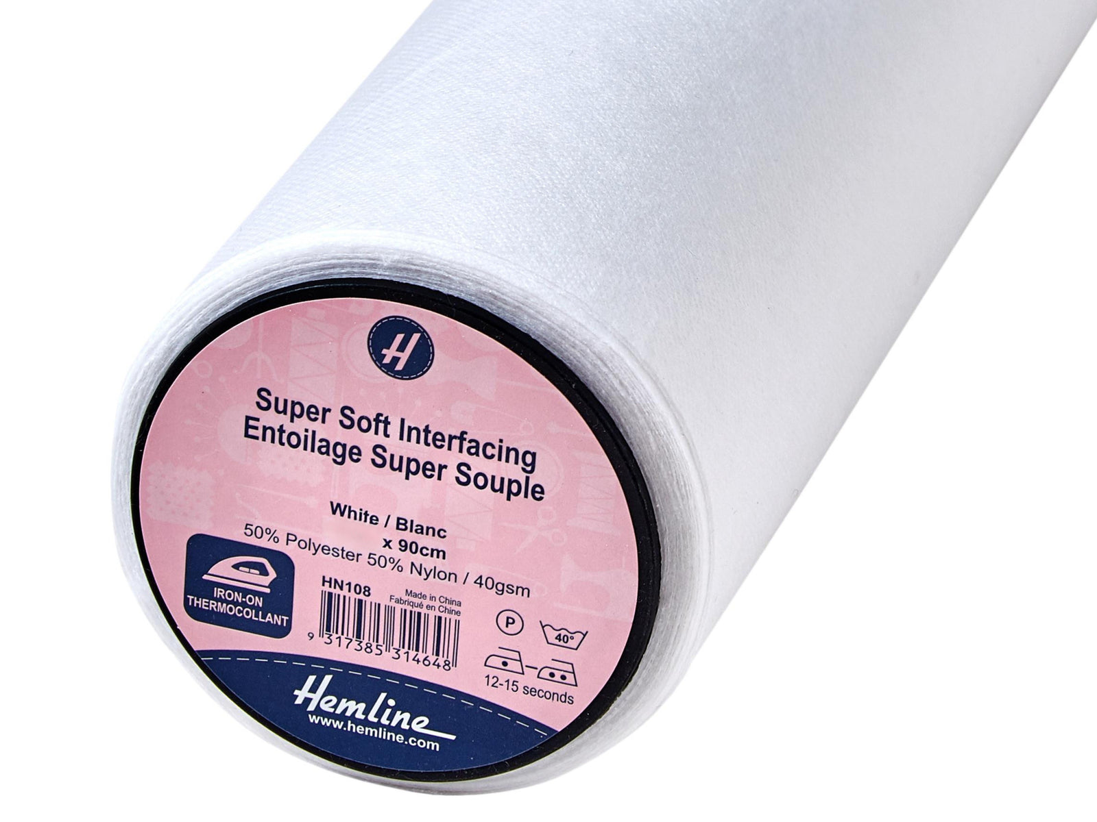 Interfacing - Lightweight Super-Soft (Iron-On) 90cms Width - Cheap Fabrics