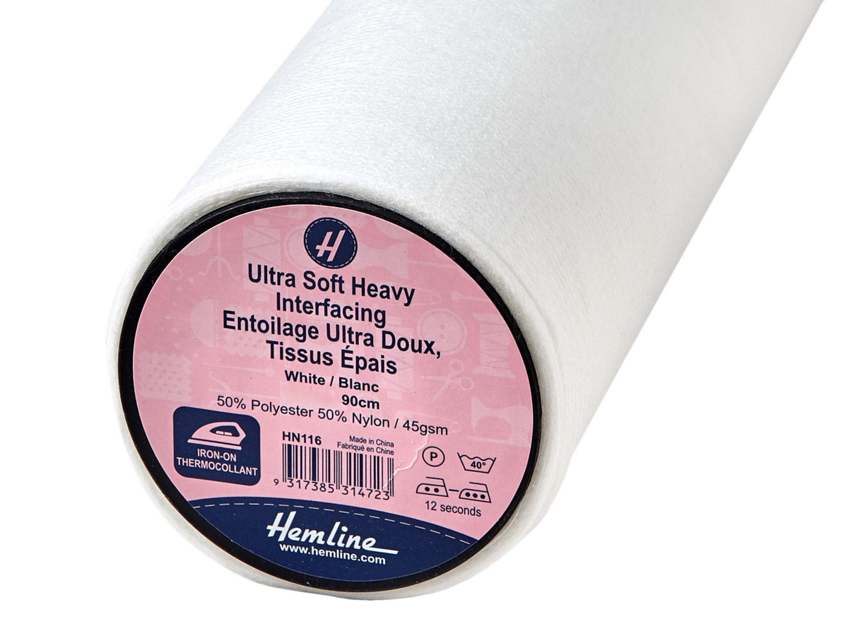 Interfacing - ULTRA-SOFT Heavy (Iron-On) 90cms Width