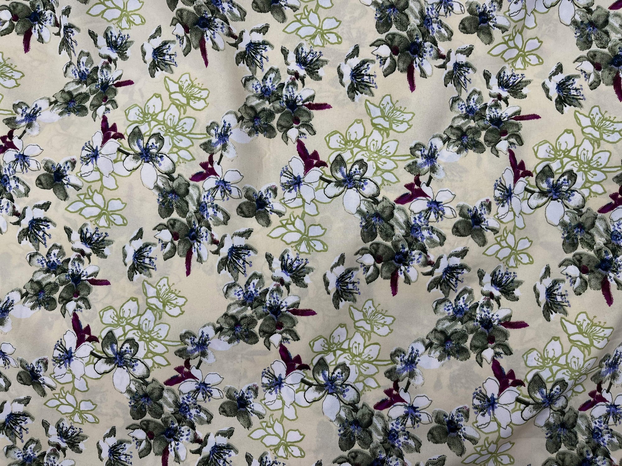 Lilium - Clearance Printed Crepe Fabric - Cheap Fabrics