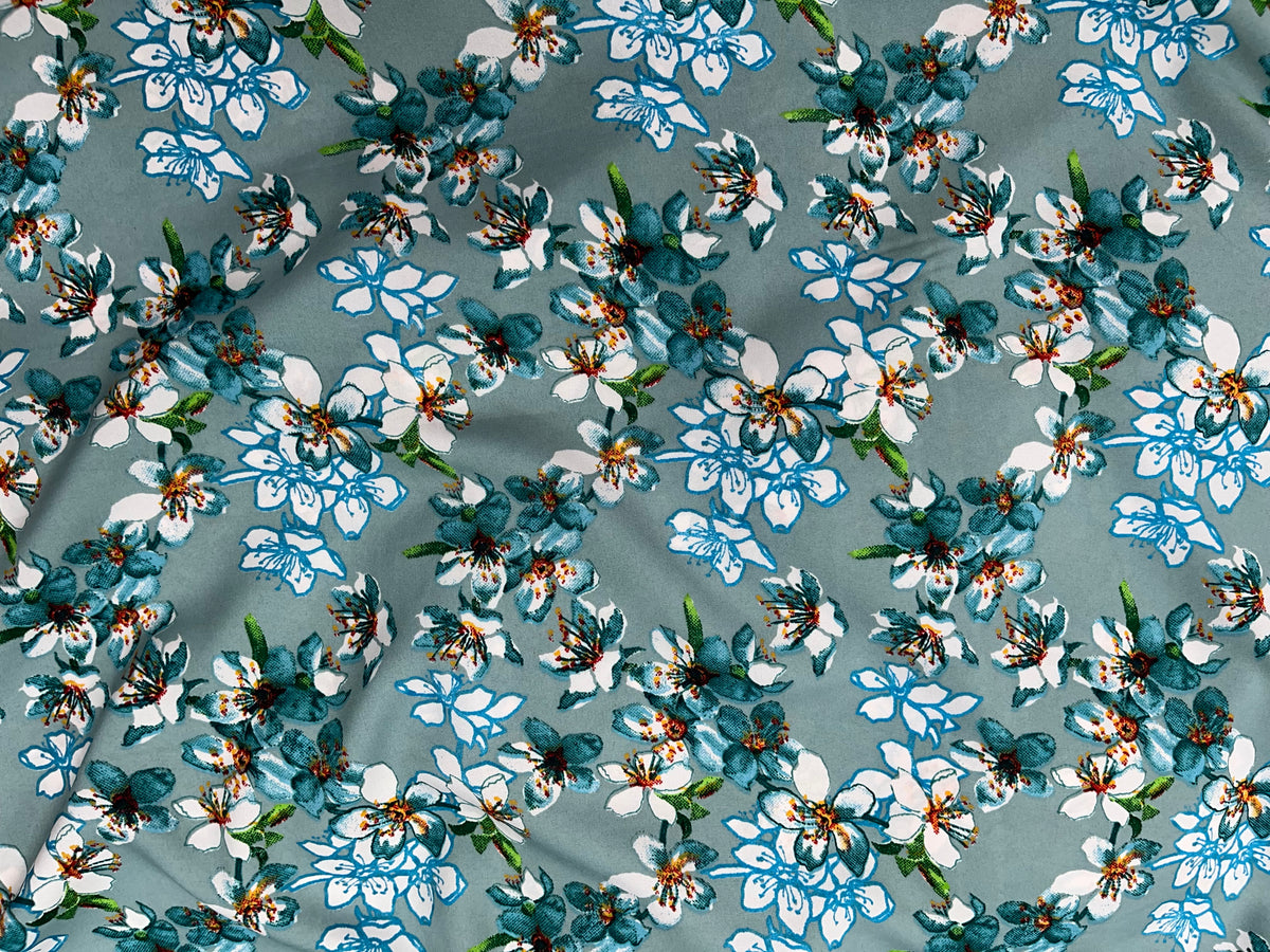 Lilium - Clearance Printed Crepe Fabric - Cheap Fabrics