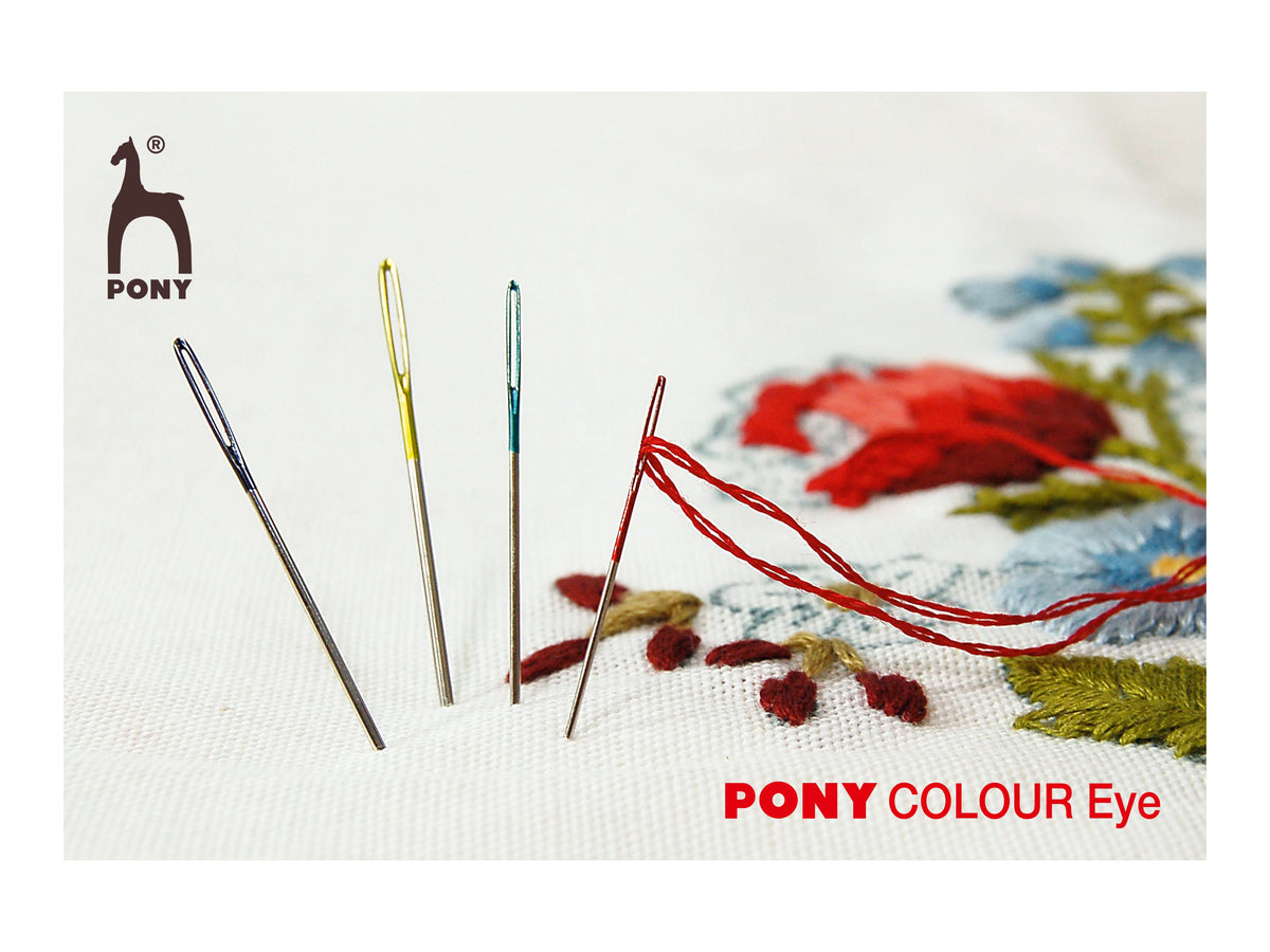 Hand Sewing Needles: Chenille: Coloured-Coded Eye - Cheap Fabrics