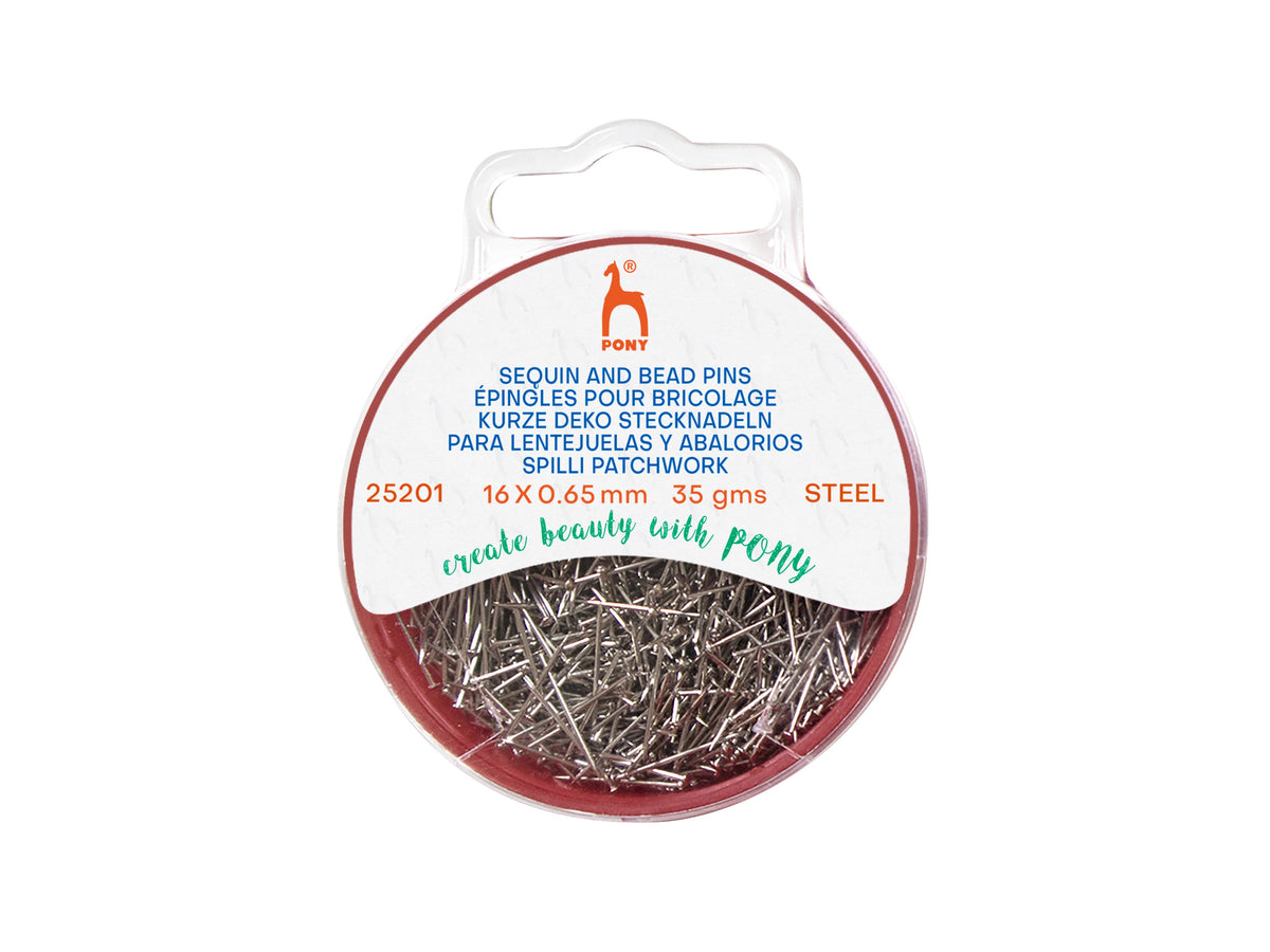 Pins: Sequin & Bead (16mm x 0.65mm) - Cheap Fabrics