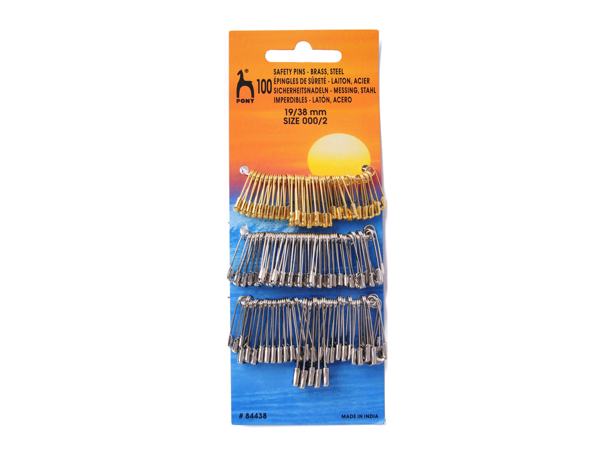 Assorted Safety Pins (100pk) - PONY