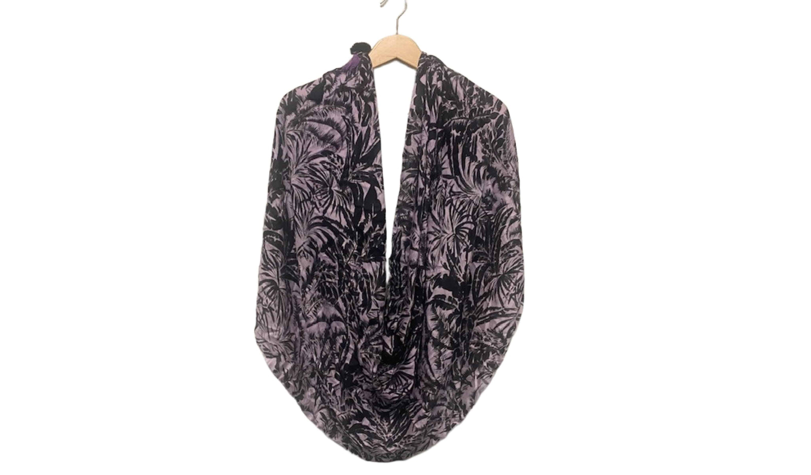 Mauve Abstract - Printed Poly Cotton Blend Scarf - Cheap Fabrics