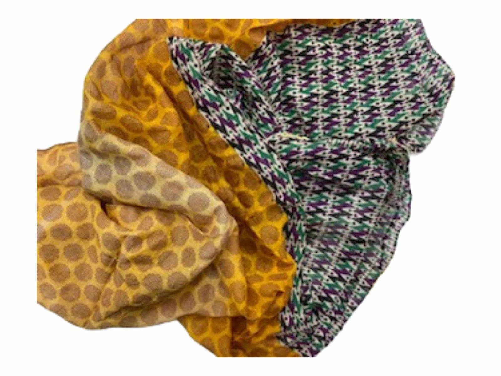 Sunflower Fade  -  Ethnic Square Scarf (DEFECT) - Cheap Fabrics