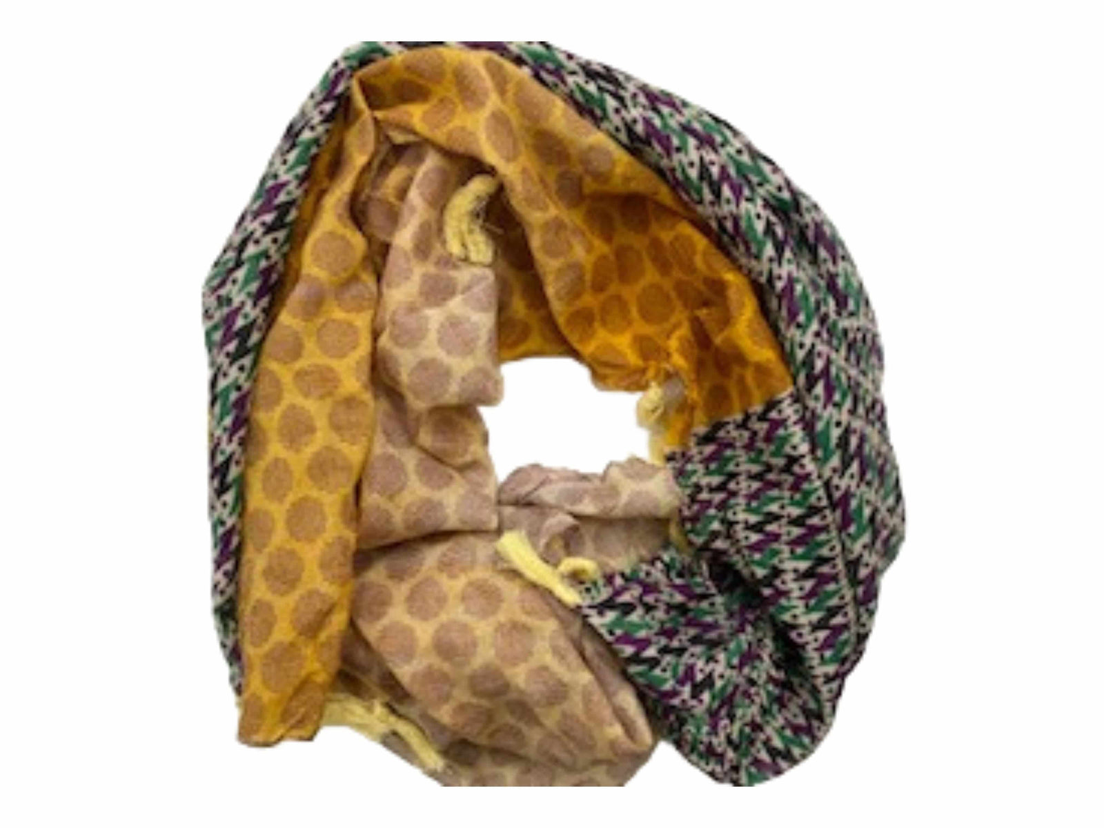 Sunflower Fade  -  Ethnic Square Scarf (DEFECT) - Cheap Fabrics