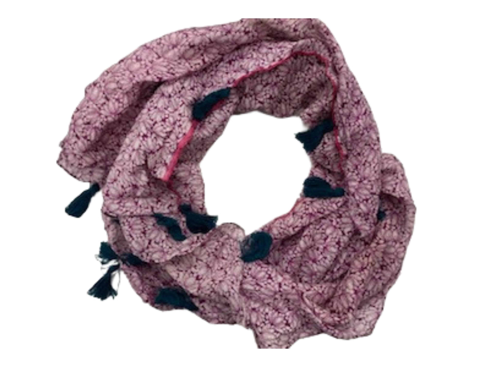 Magenta -  Ethnic Square Scarf - Cheap Fabrics