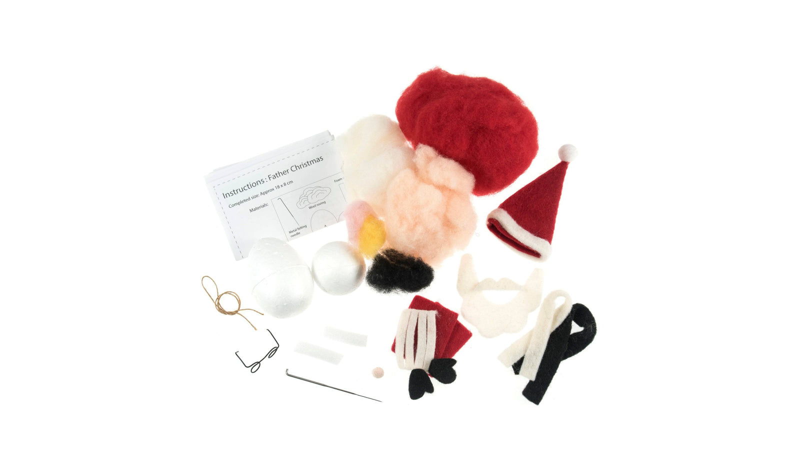 Needle Felting Kit - SANTA - Cheap Fabrics
