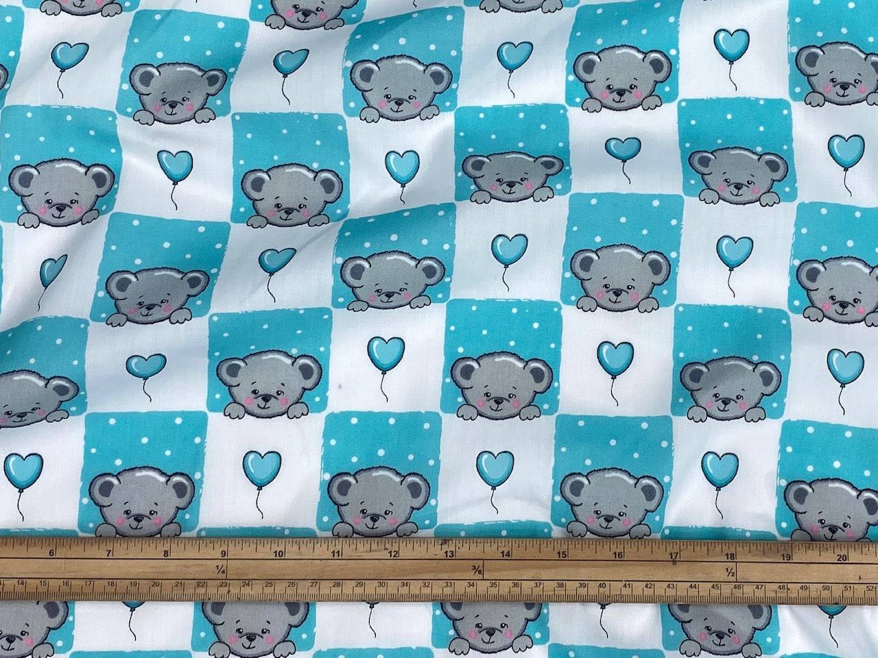 Teddy- Poly/Cotton Print - Cheap Fabrics
