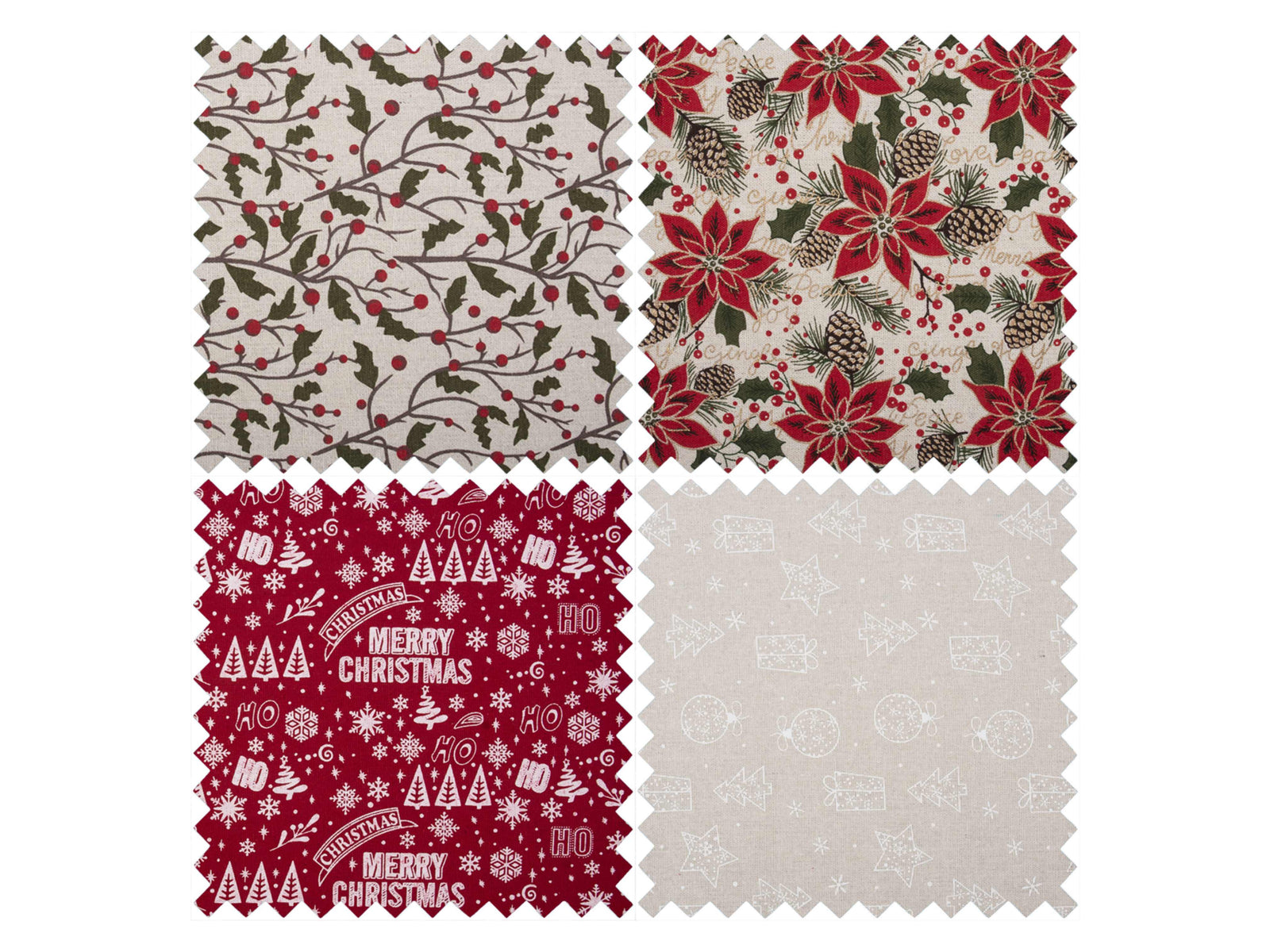 Christmas Fabric Roll: 2m x 28cm - Cheap Fabrics