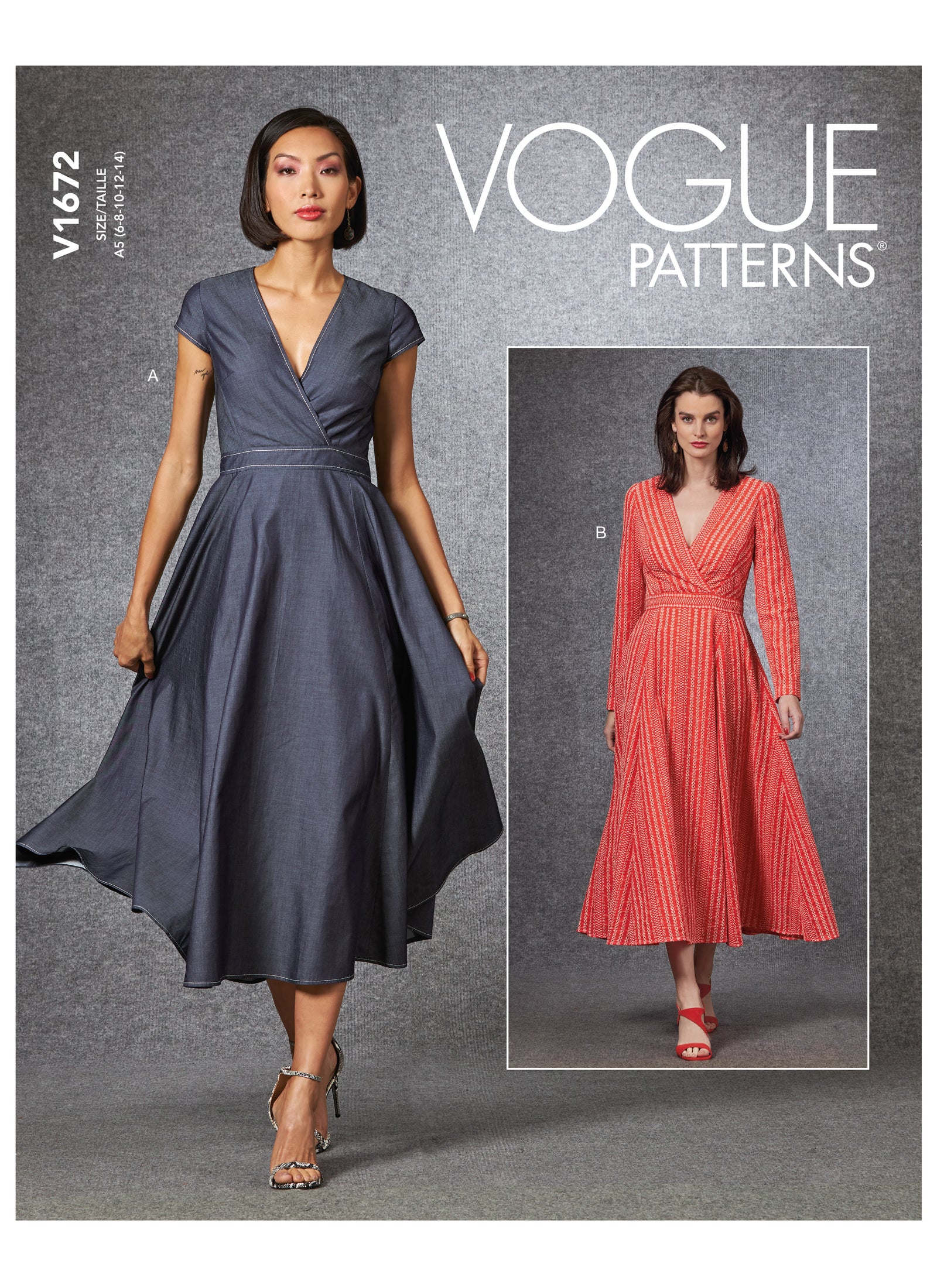 V1672 Vogue Patterns Misses' Dress - Cheap Fabrics