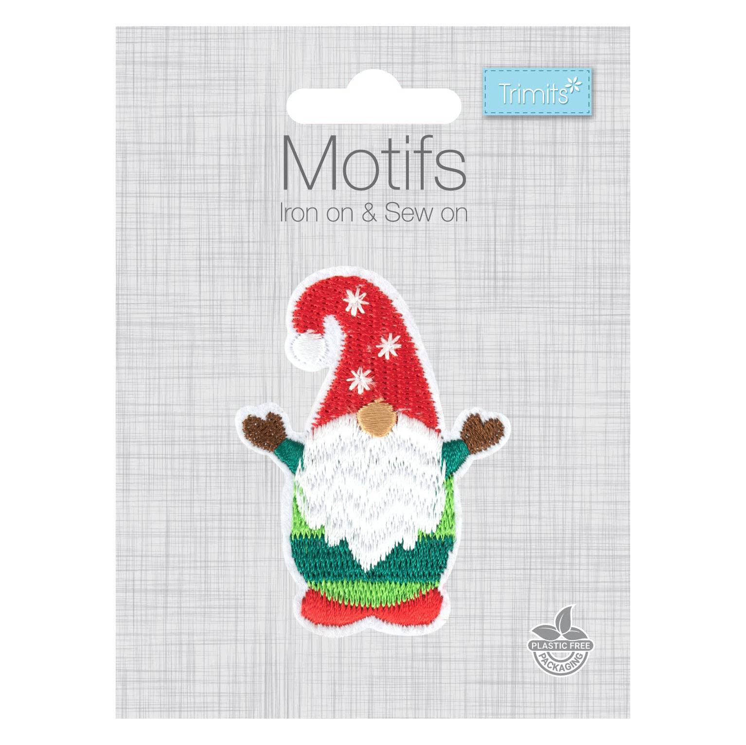 Christmas Motifs - Iron -On & Sew-On Patch GONK - Cheap Fabrics
