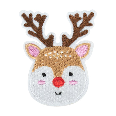 Christmas Motifs - Iron -On & Sew-On Patch REINDEER