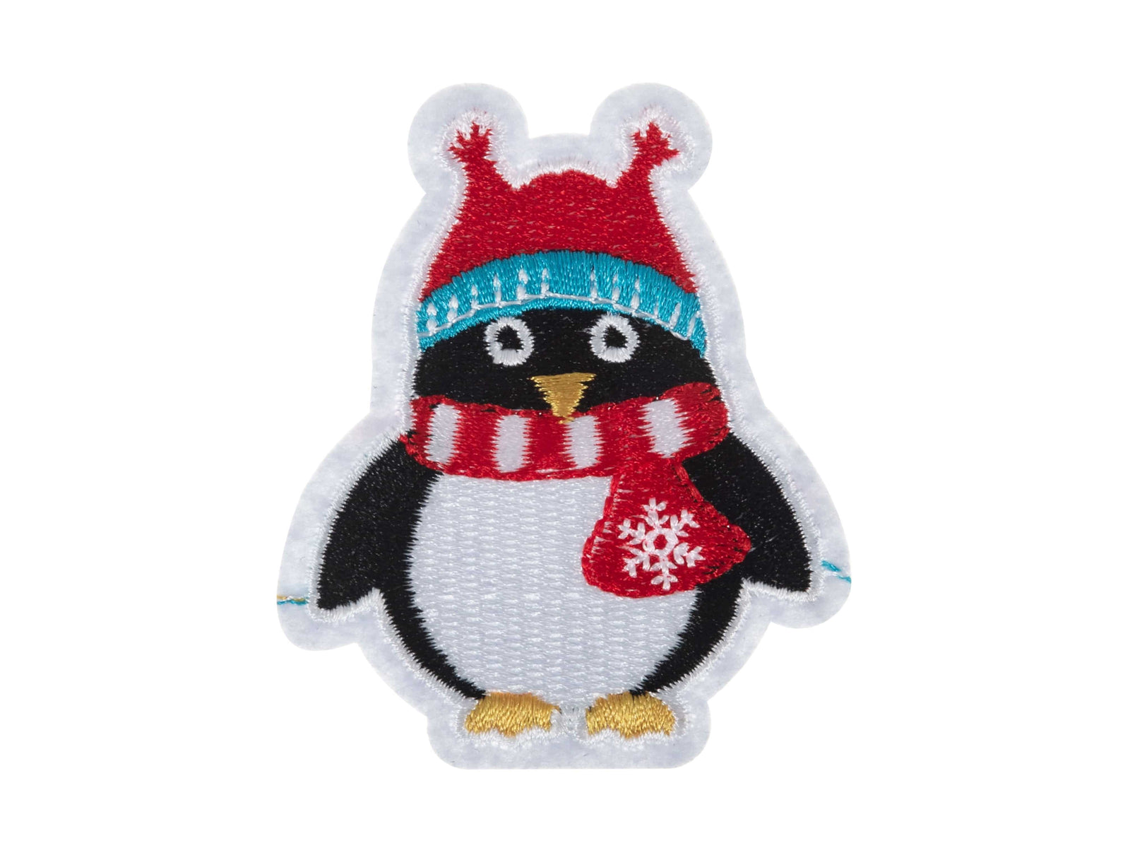 Christmas Motifs - Iron -On & Sew-On Patch PENGUIN - Cheap Fabrics