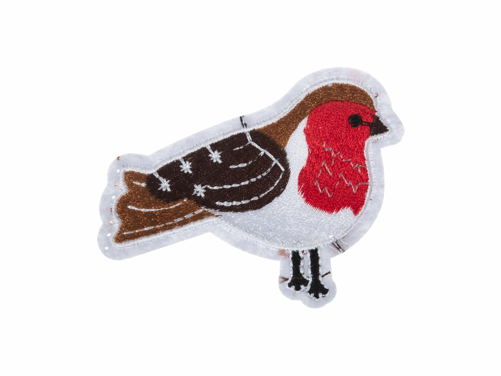 Christmas Motifs - Iron -On & Sew-On Patch ROBIN - Cheap Fabrics