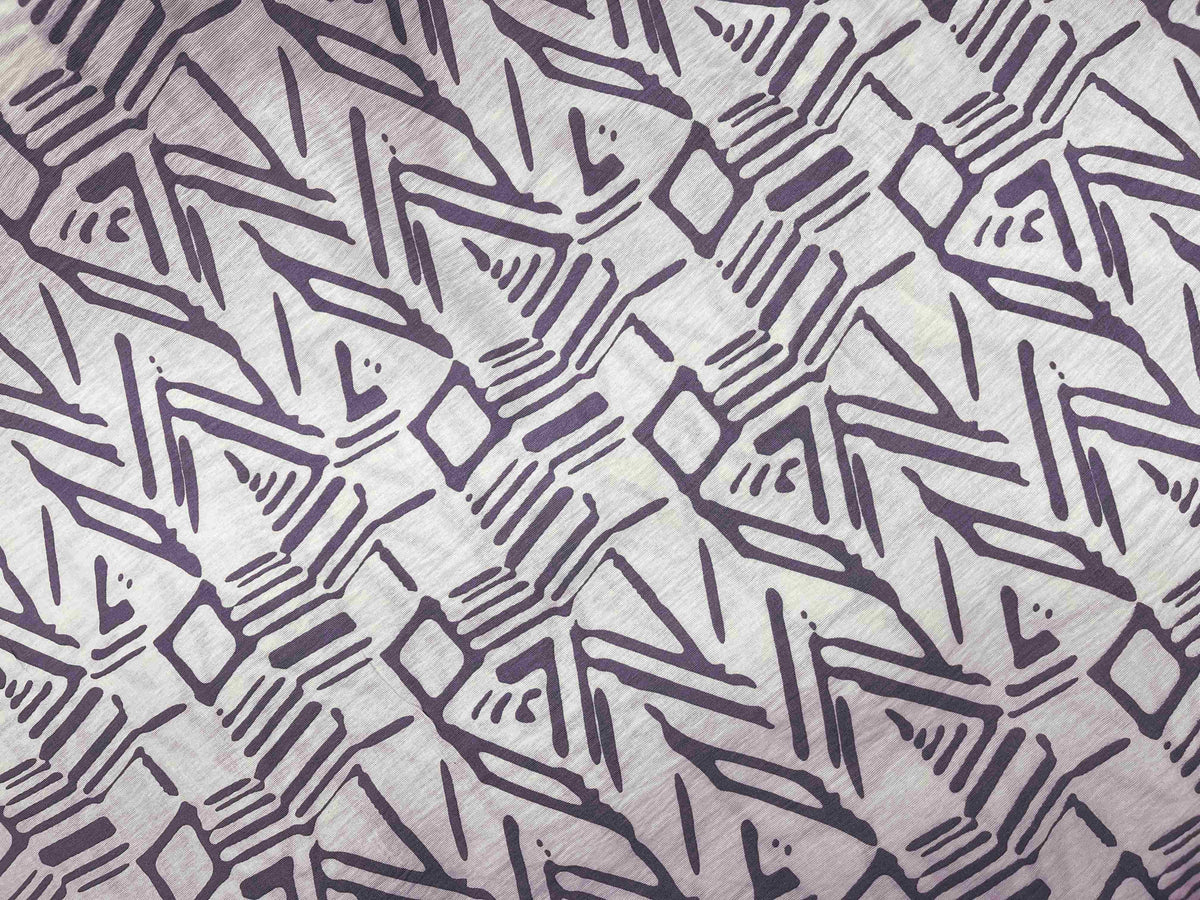 Faux Linen Fabric - Tribal