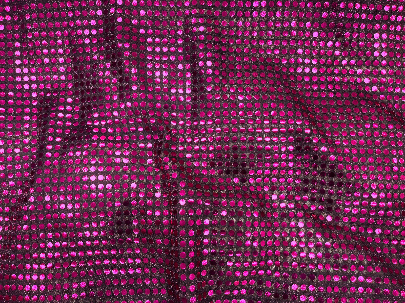 Polka Dots Sequin 6mm - Jersey Knit - Cheap Fabrics