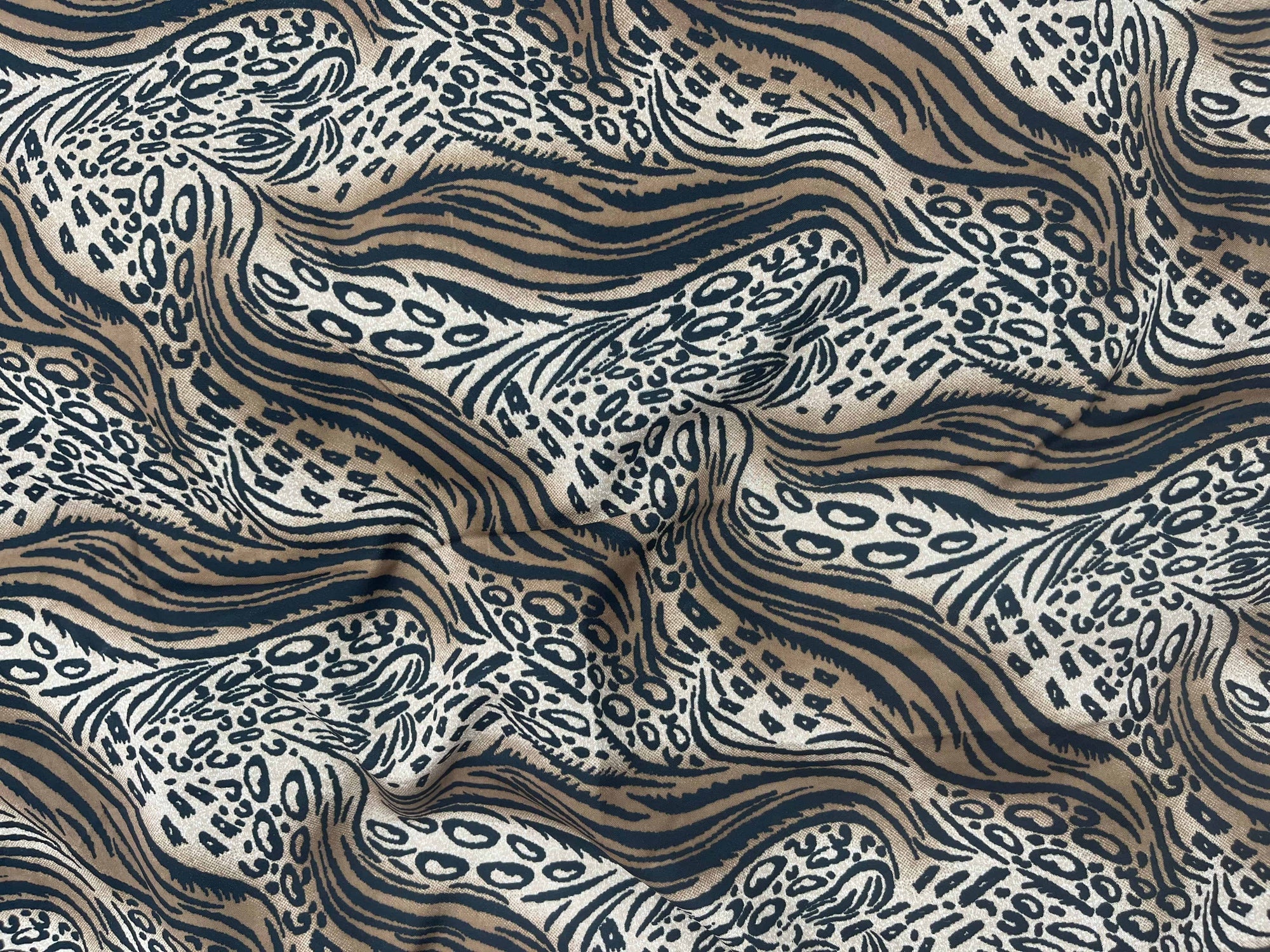 Animal Magic 1 - Clearance Printed Crepe Fabric - Cheap Fabrics